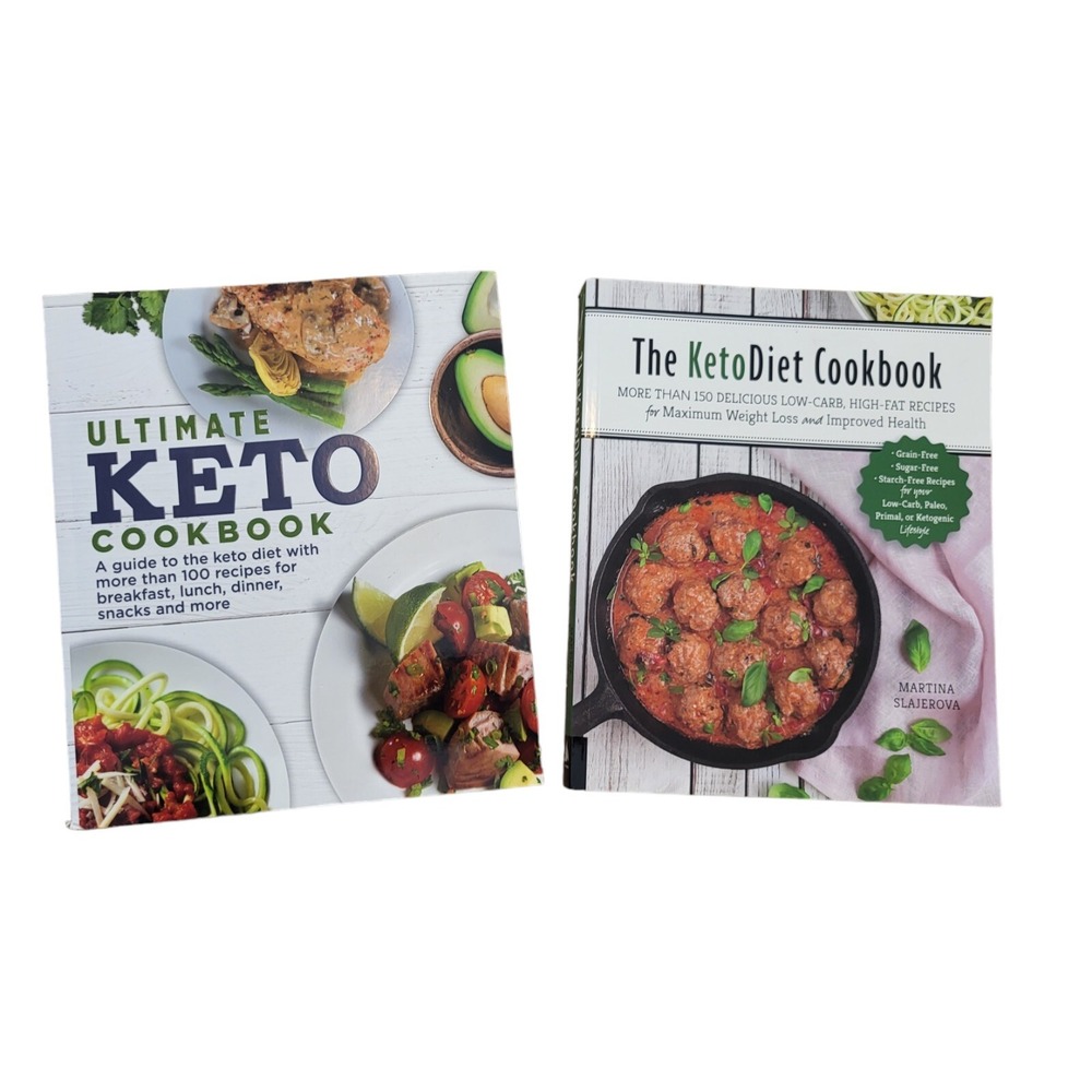 2 Keto‎ Cookbooks TONS of Recipes Ultimate Keto Diet Cookbook Colored Photos
